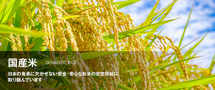 日本の食卓に欠かせない安全・安心なお米の安定供給に取り組んでいます